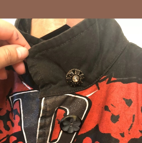 Custo Barcelona SPECIAL ADDITION ROCKSTAR TRENCH coat Copyright.Wearable art! - Picture 5 of 8